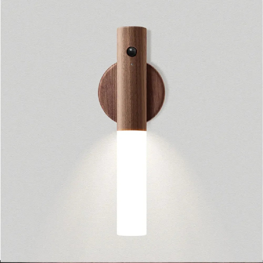 Wooden Magnetic Sensing Lamp
